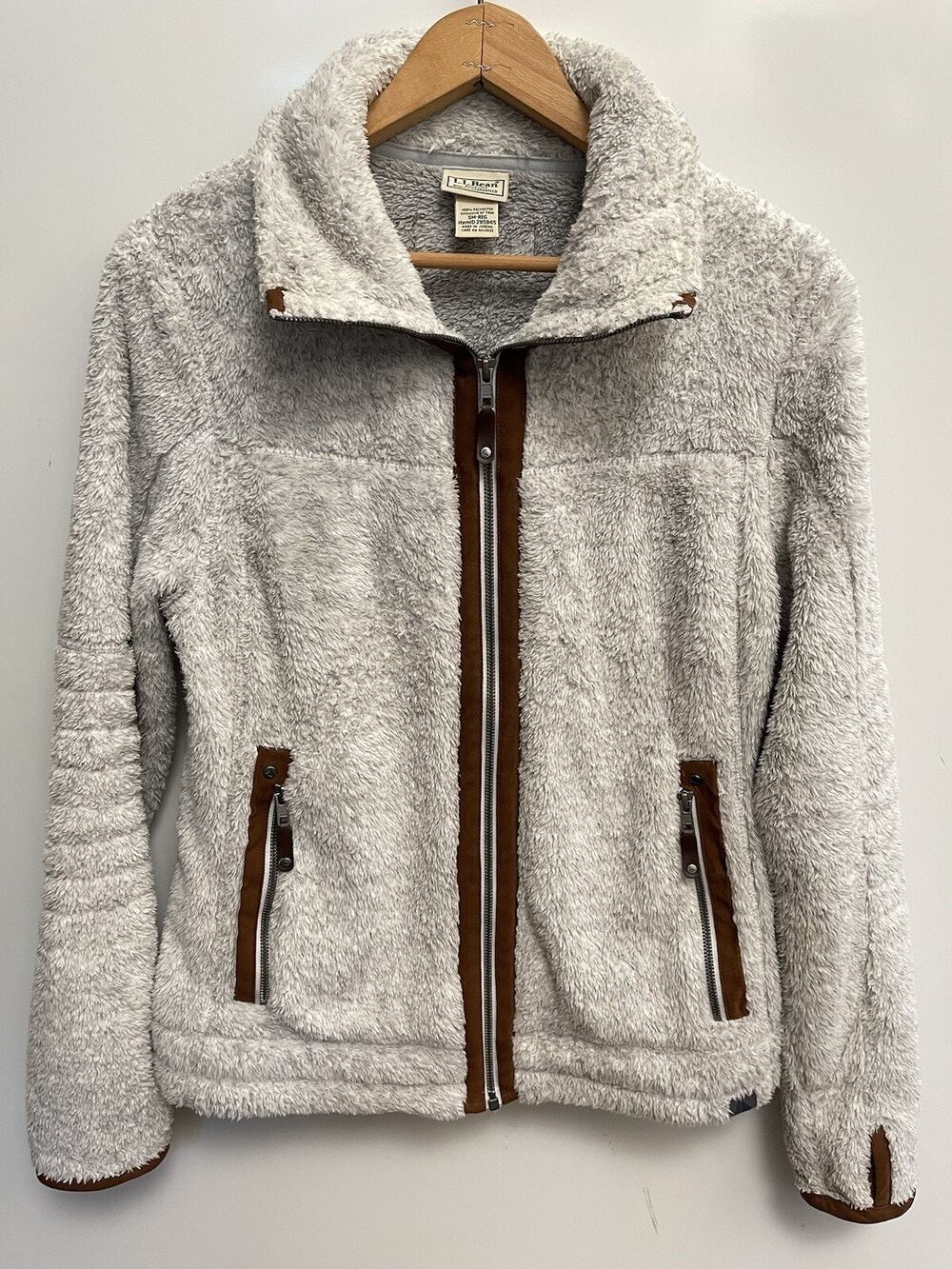 ll bean sherpa jacket SM Reg Color Gray GF
